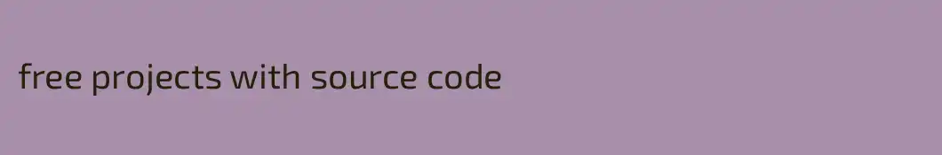 free projects with source code